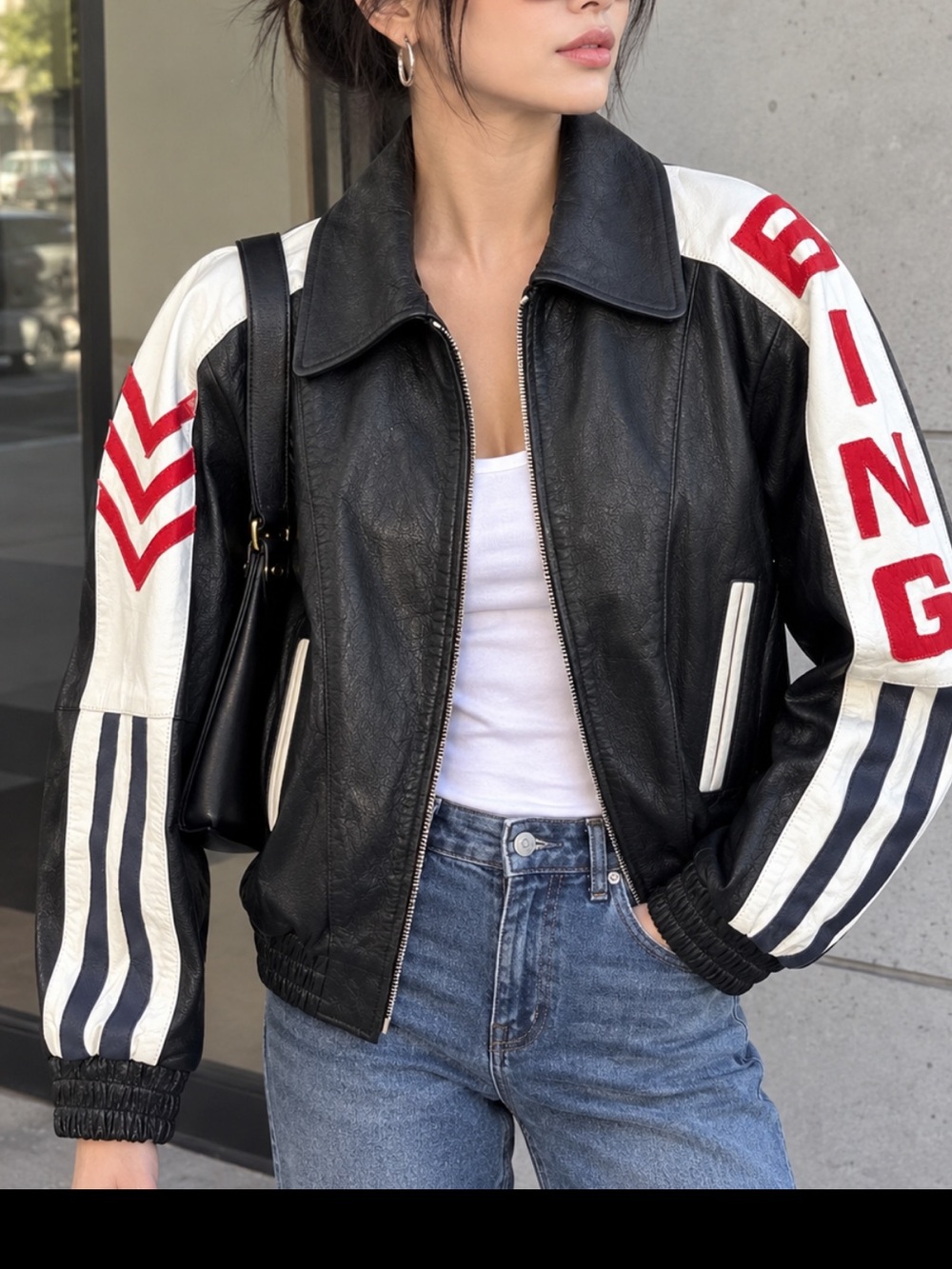 ANINE bing leather jacket Small